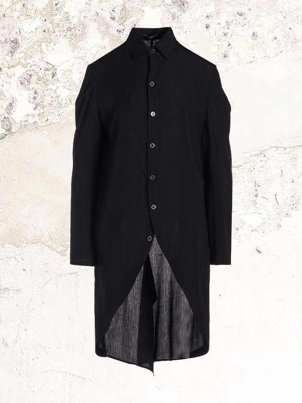 Yohji Yamamoto rounded hem shirtdress