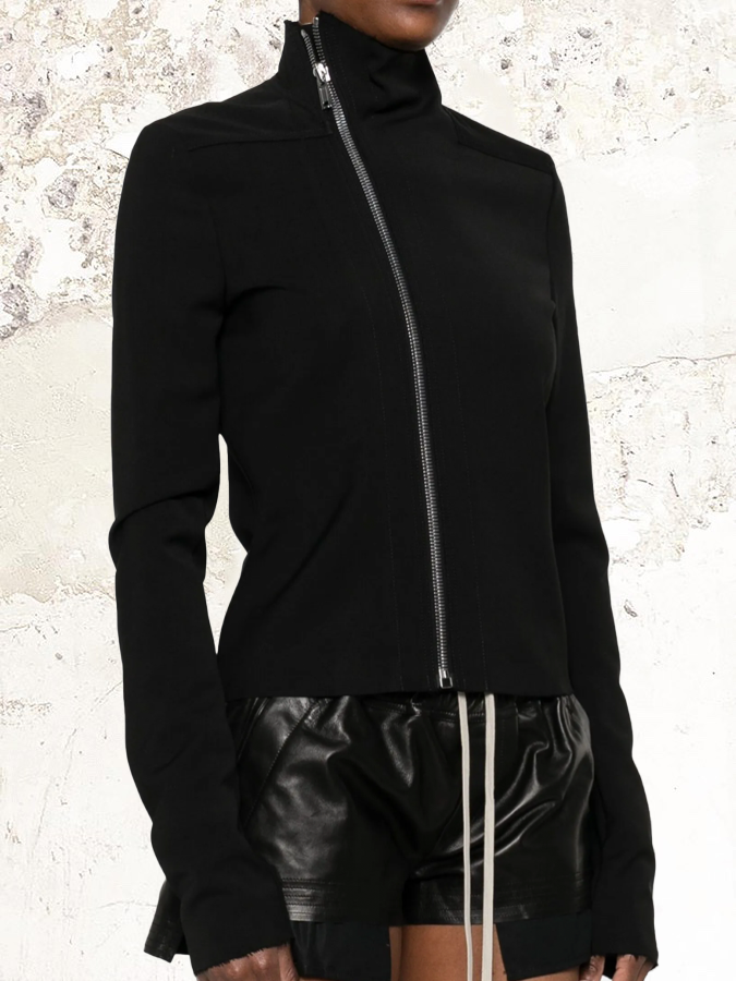 RICK OWENS high-neck jacket