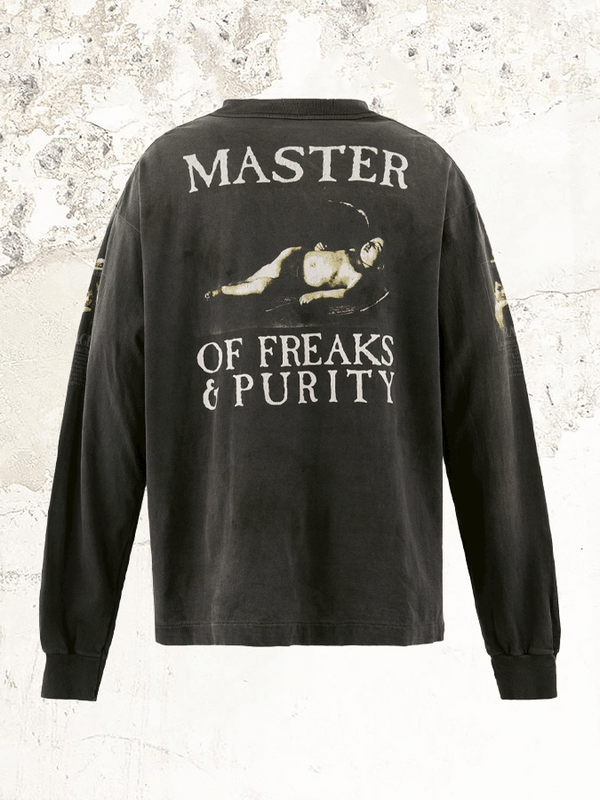 SAINT MXXXXXX graphic-print long-sleeve T-shirt – MDE