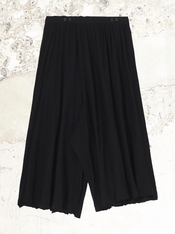 Yohji Yamamoto 棉質單層針織聚攏裙
