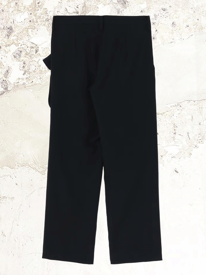 Yohji Yamamoto tucked asymmetric-detail trousers