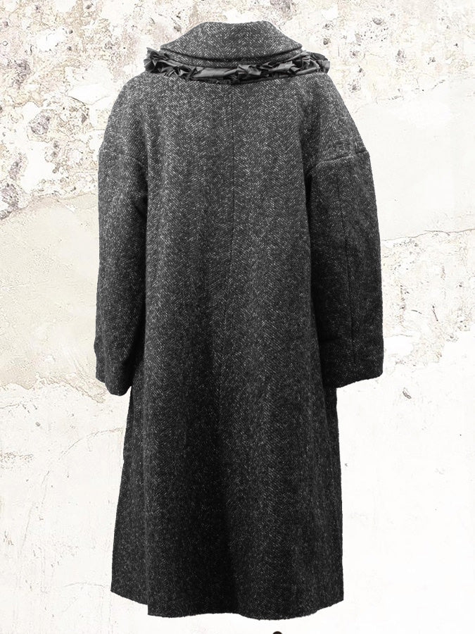 Comme des Garçons tweed button-up coat