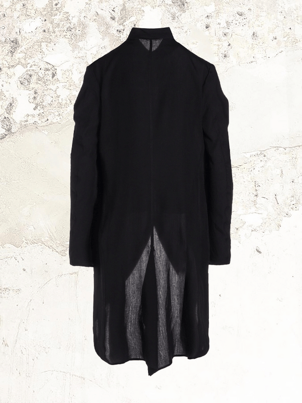 Yohji Yamamoto Hemdkleid mit abgerundetem Saum