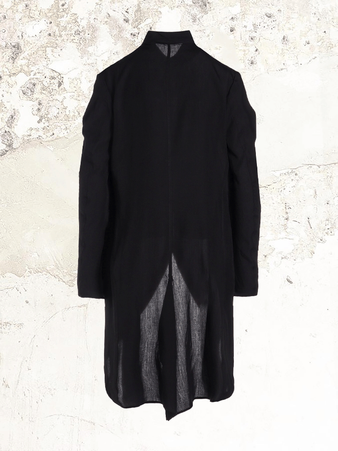 Yohji Yamamoto Hemdkleid mit abgerundetem Saum