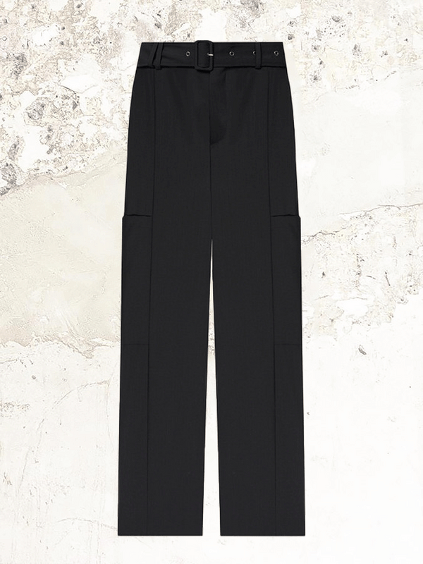 Gauchere Belted wool Trousers