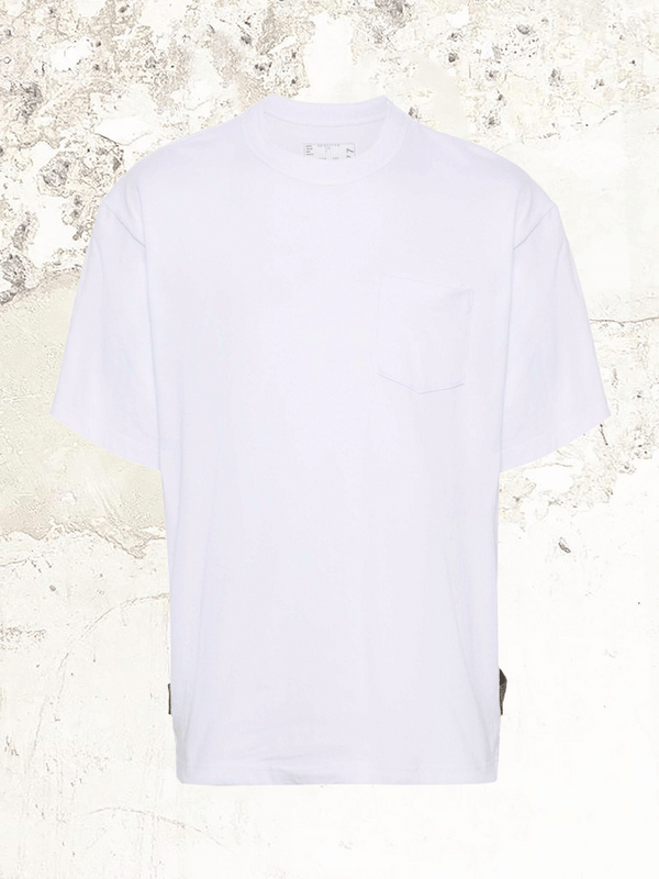 sacai drop-shoulder cotton T-shirt (
