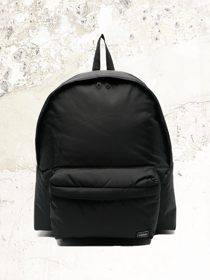 Black Comme Des Garçons logo-tag backpack