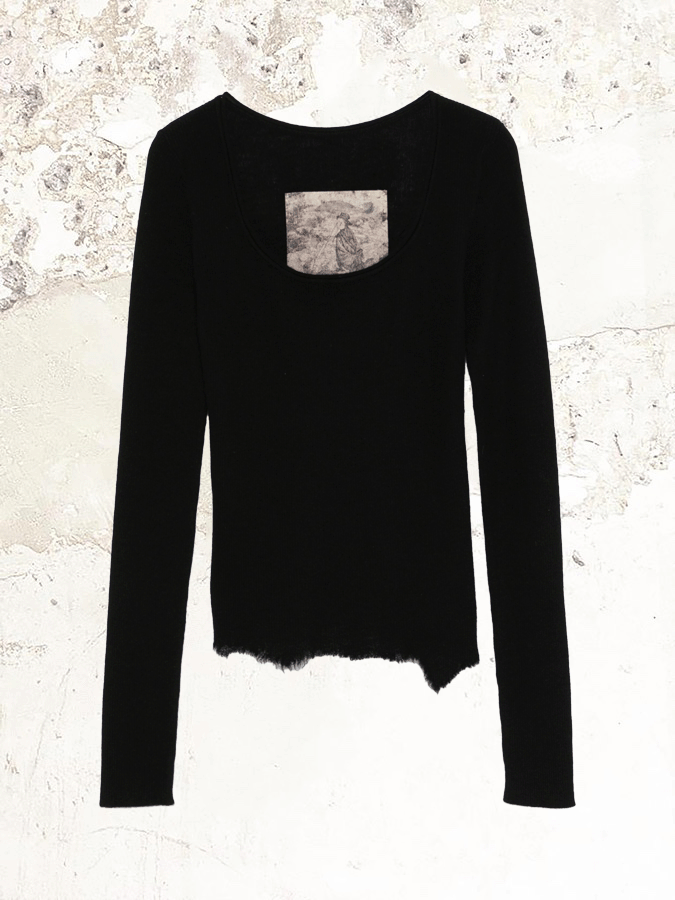 Ziggy Chen crew neck cashmere long sleeve jumper