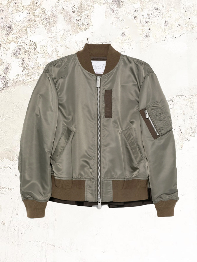 sacai Bomberjacke mit Reißverschluss