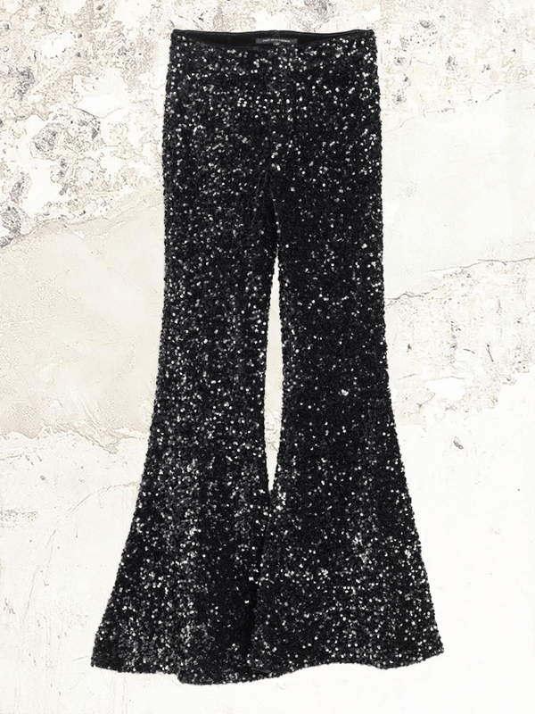 COÛT DE LA LIBERTÉ Sequin-embellished flared trousers