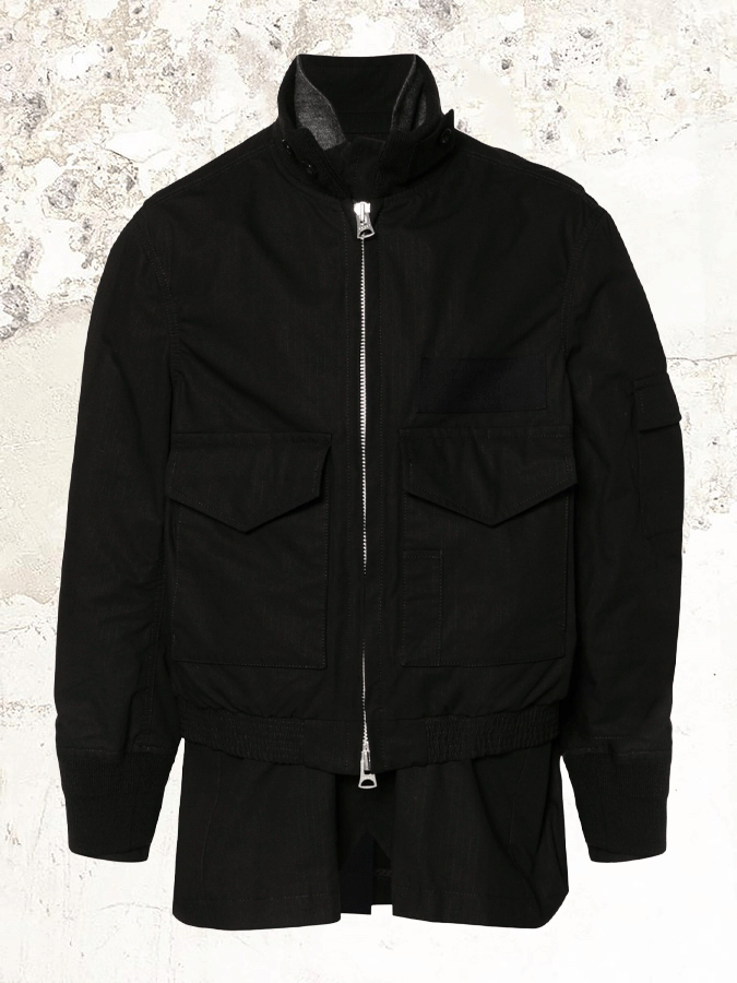 sacai Mehrfachtaschen-Lagenjacke