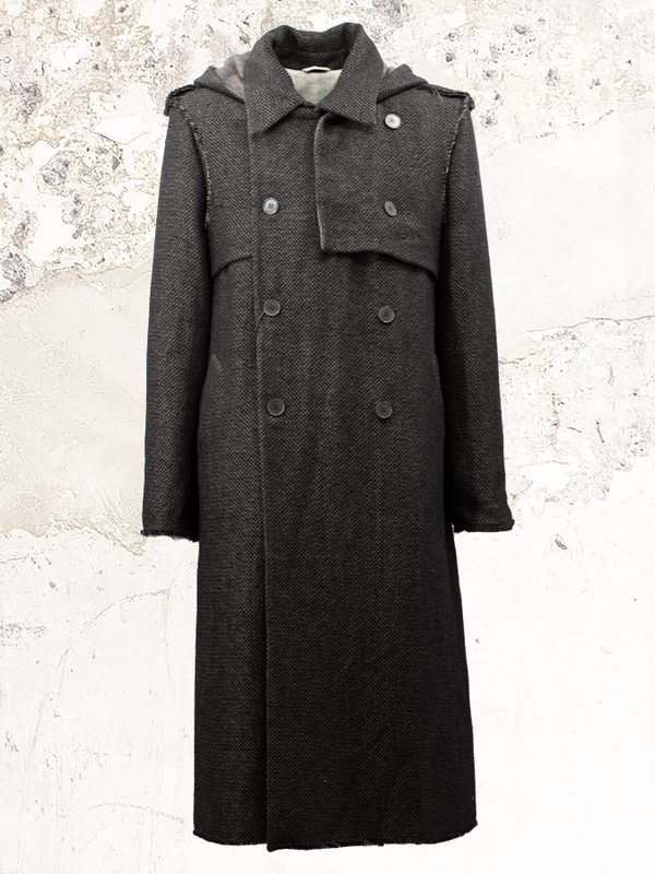 K`ang double-breasted oversized coat