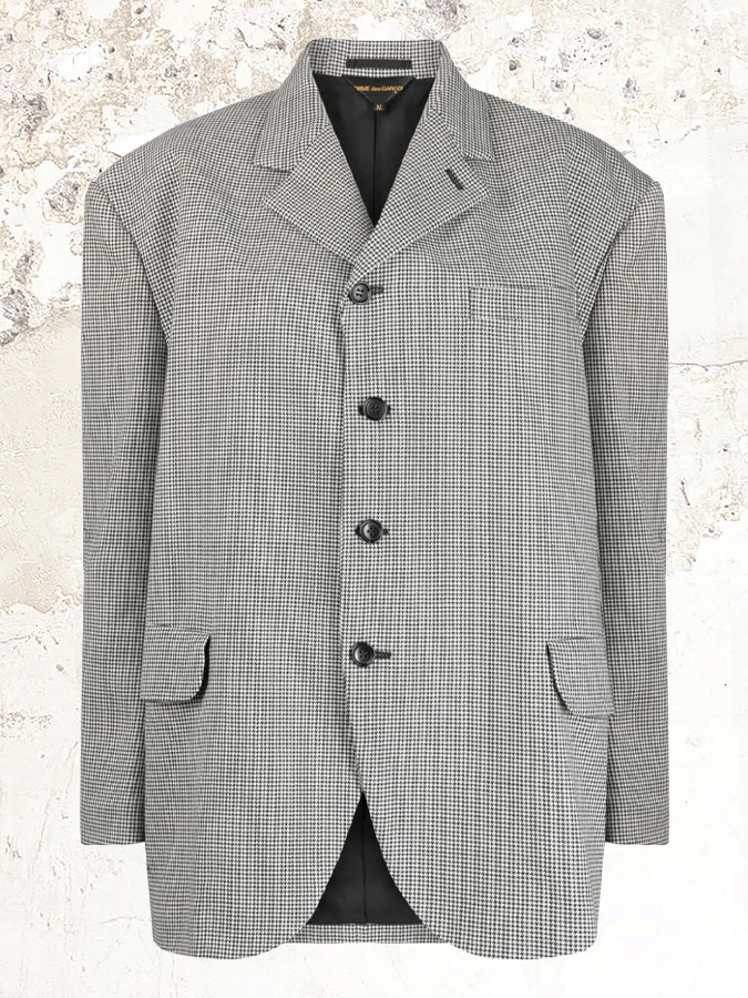 Comme des Garçons oversized checked wool blazer