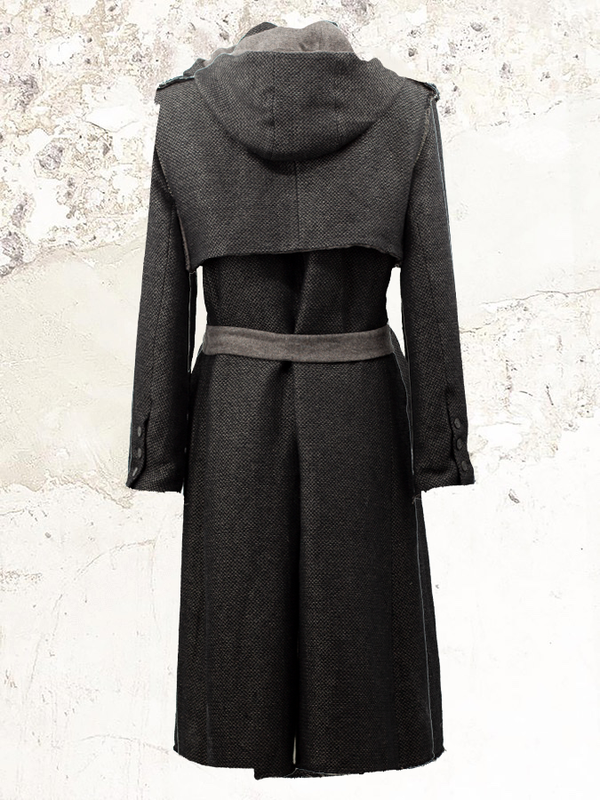 K`ang double-breasted oversized coat