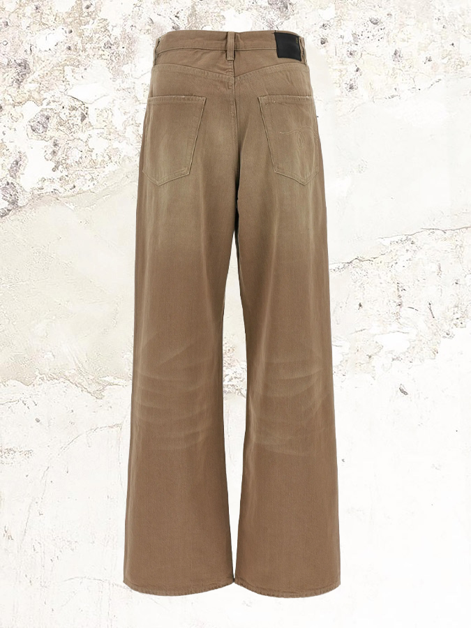 R13 Damon pleated denim jeans