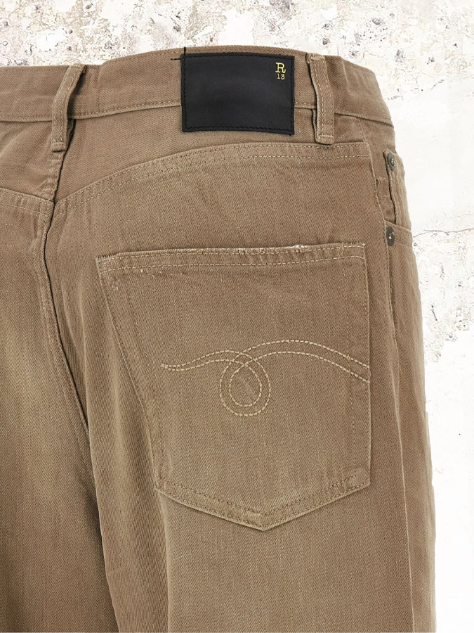 R13 Damon pleated denim jeans
