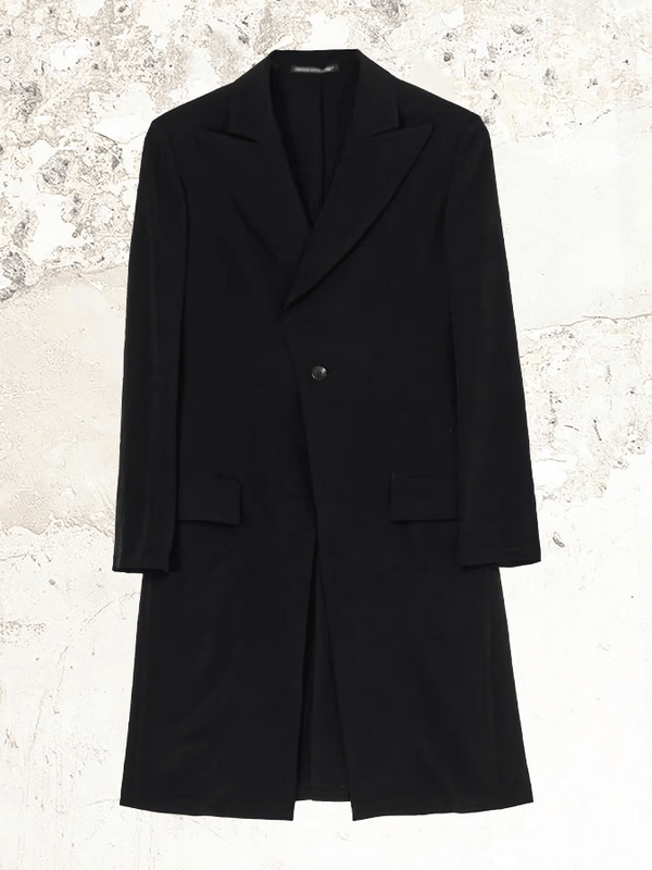 Yohji Yamamoto single-breasted crepe de chine jacket