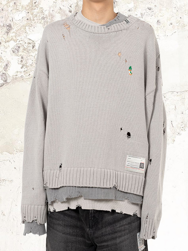 Maison Mihara Yasuhiro Triple Layered Knit Sweater