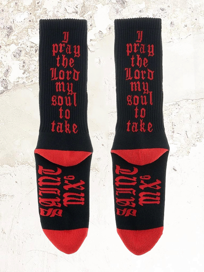 SAINT MICHEL heart printed cotton socks