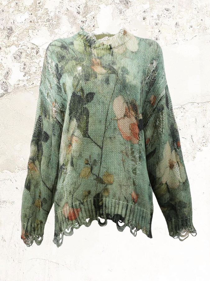 R13 distressed boyfriend jumper