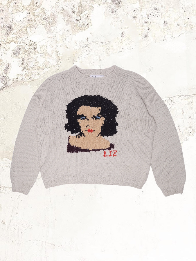 Paly LIZ HANDGESTRICKTER PULLOVER