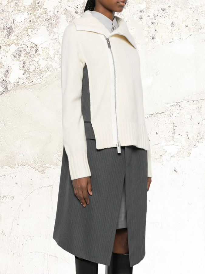 sacai panelled jacket