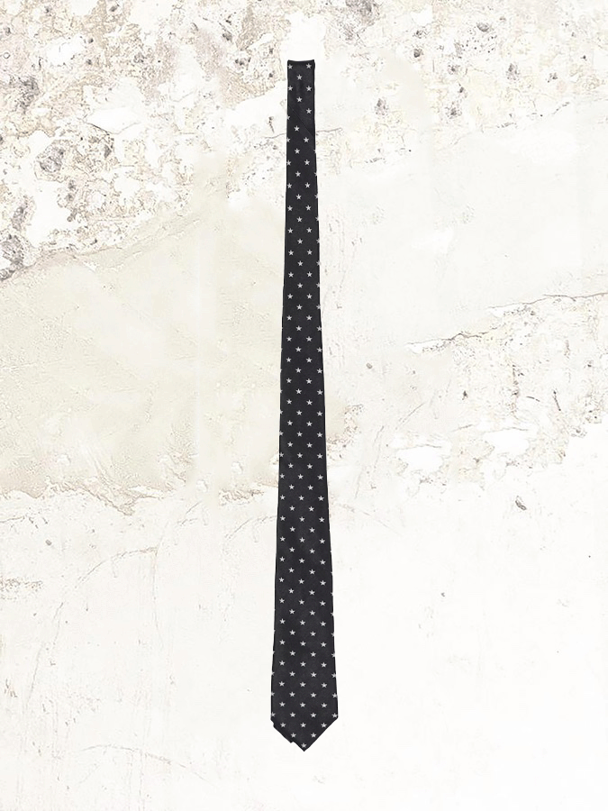 Yohji Yamamoto star pattern tie