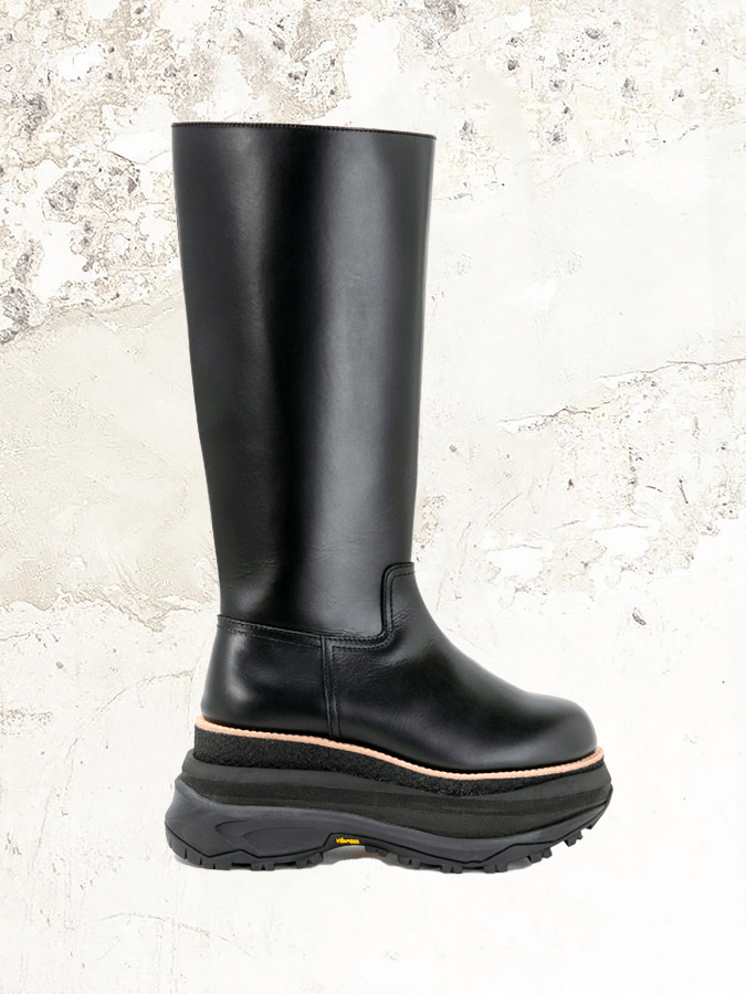 sacai lange Stiefel