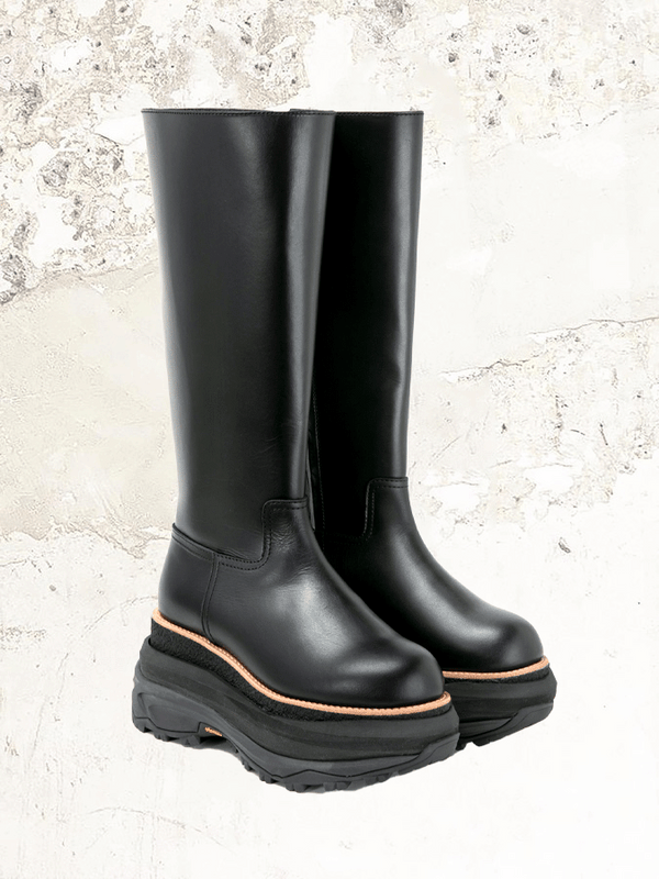 sacai lange Stiefel