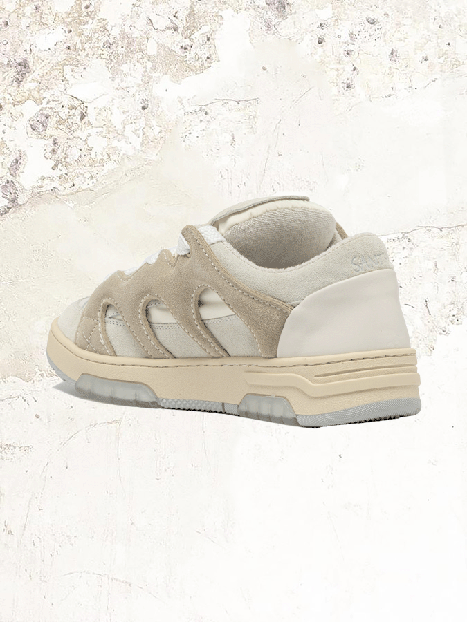 SANTHA Suede off-white sneakers