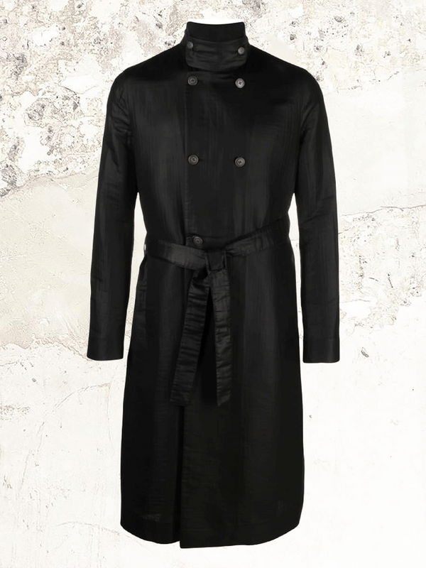 SAPIO Double-breasted belted coat