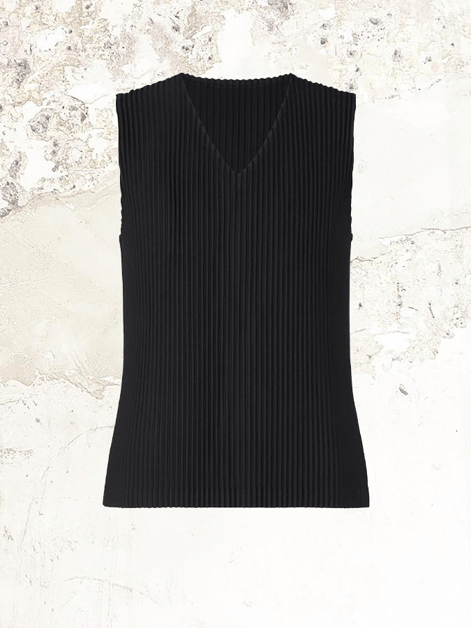 Homme Plissé Issey Miyake V-neck sleeveless Top