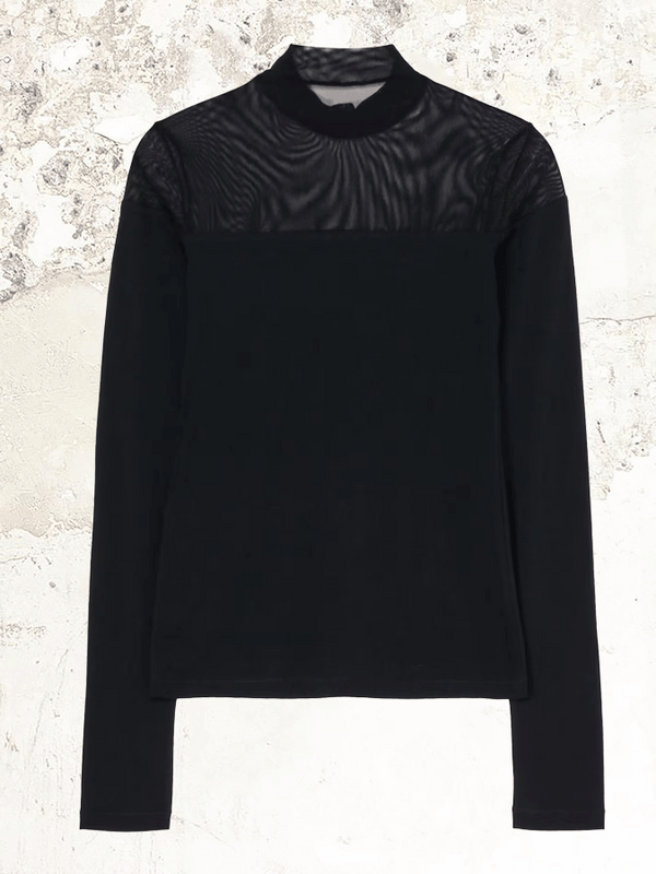 LIMI feu panelled high neck pullover