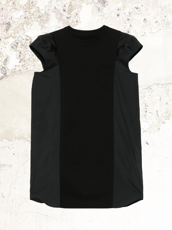 sacai layer-detail mini dress
