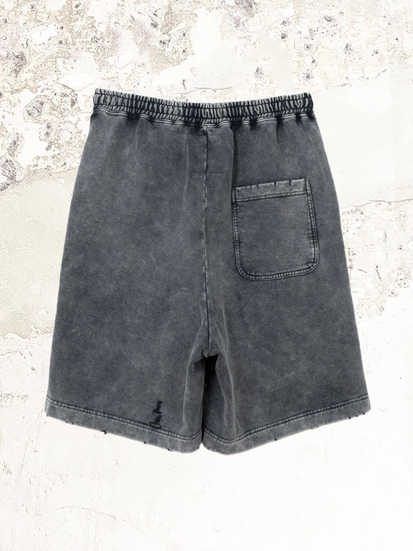 Maison MIHARA YASUHIRO Bleached Graffiti Print Sweat Shorts