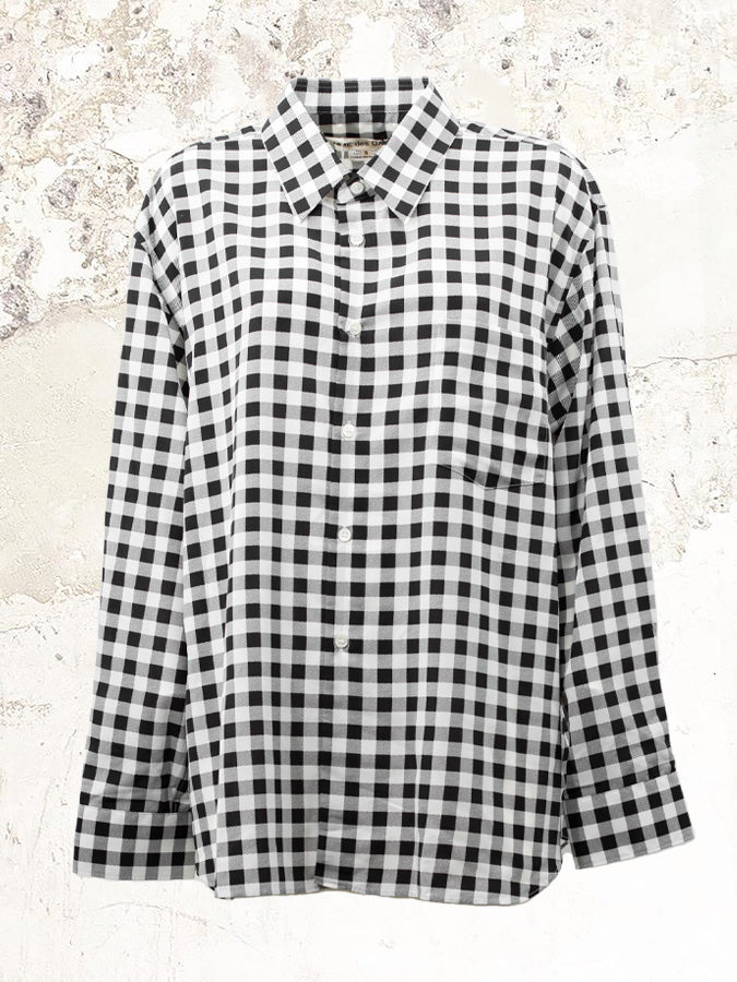 COMME DES GARCONS check-print shirt
