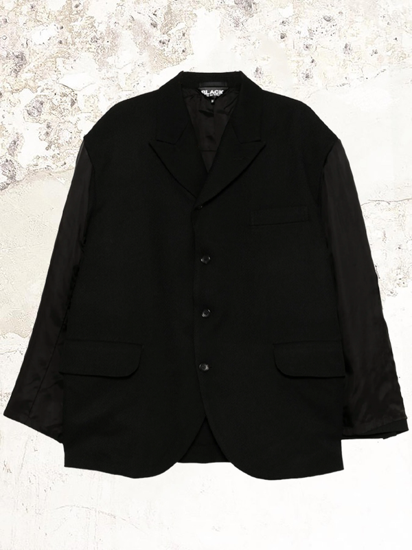 Black Comme Des Garçons Single-breasted blazer