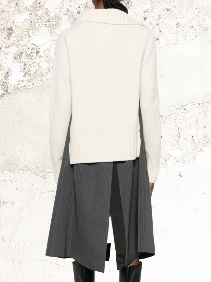 sacai panelled jacket