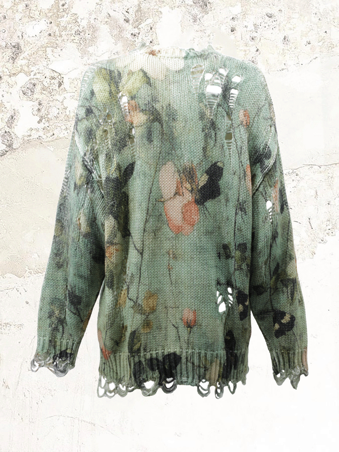 R13 distressed boyfriend jumper