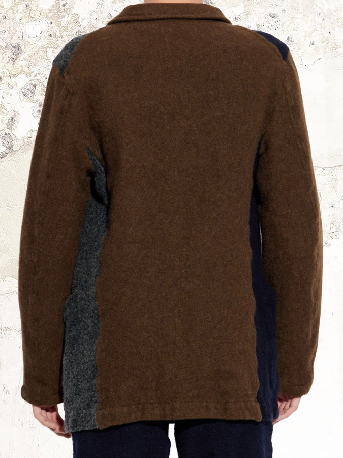 Comme Des Garçons Shirt wool blend single breasted jacket