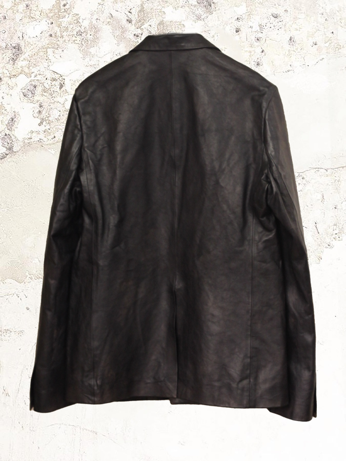 K`ang single-breasted leather blazer