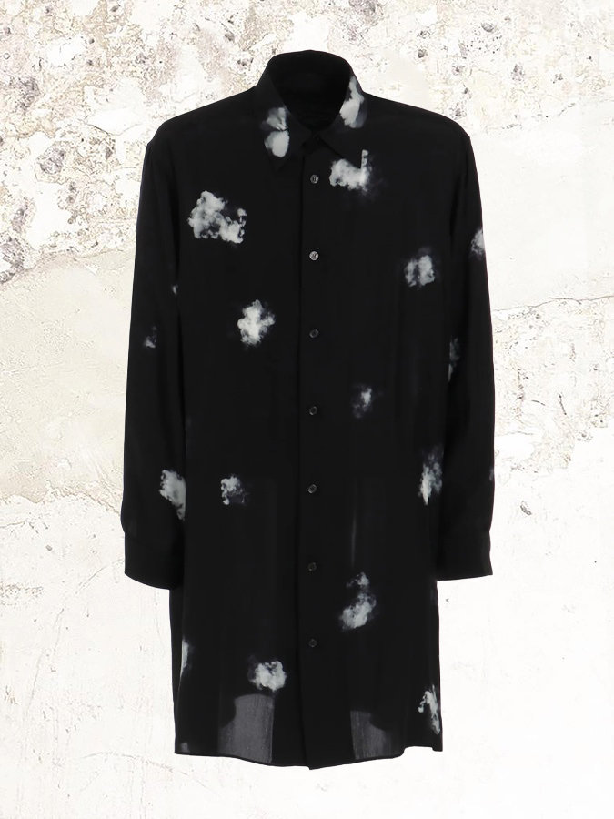 YOHJI YAMAMOTO BACK PANELED SLIT BLOUSE