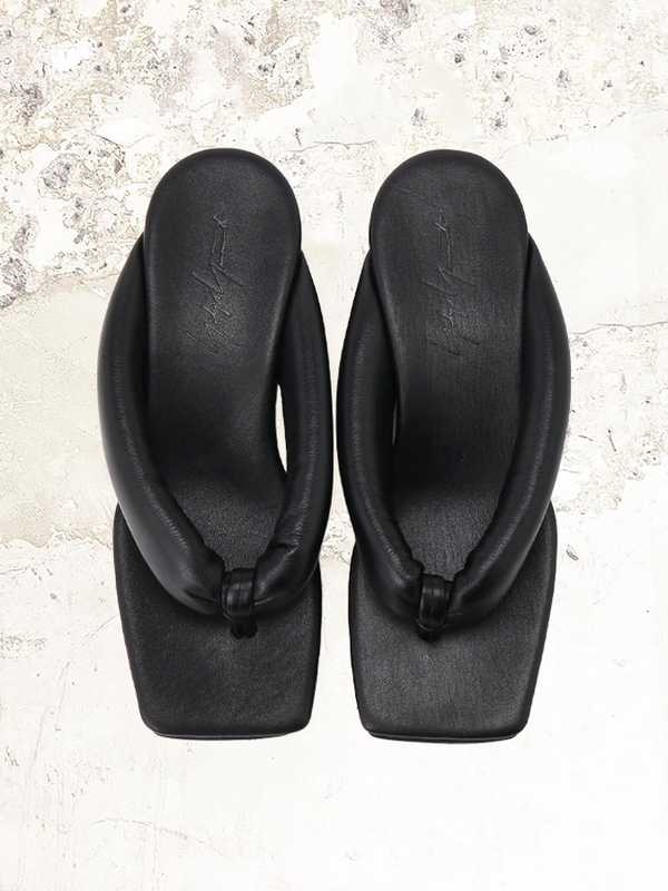 YOHJI YAMAMOTO SOFT SMOOTH LEATHER HEEL GETA