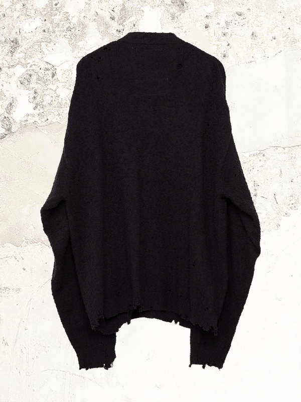 Maison MIHARA YASUHIRO Zerrissener Strickcardigan