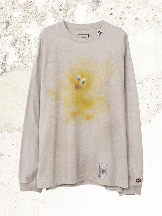 Maison MIHARA YASUHIRO Duck Printed long sleeve  T-shirt