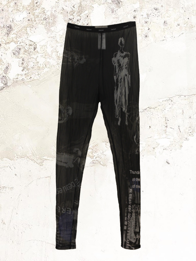 YOHJI YAMAMOTO basic printed leggings