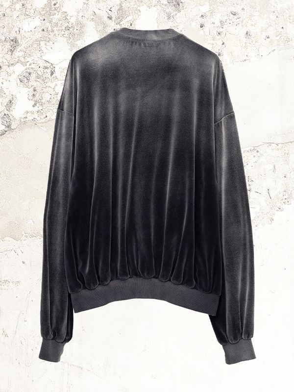 Maison MIHARA YASUHIRO Sonnenverblasster Velours-Pullover