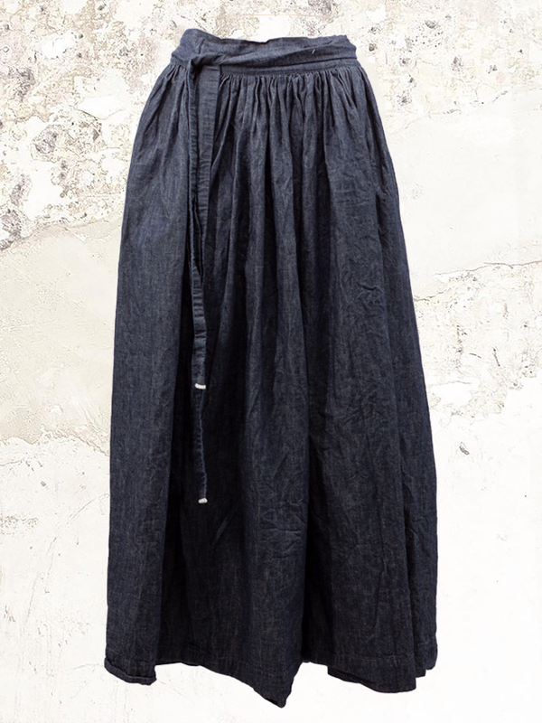 Daniela Gregis denim midi skirt