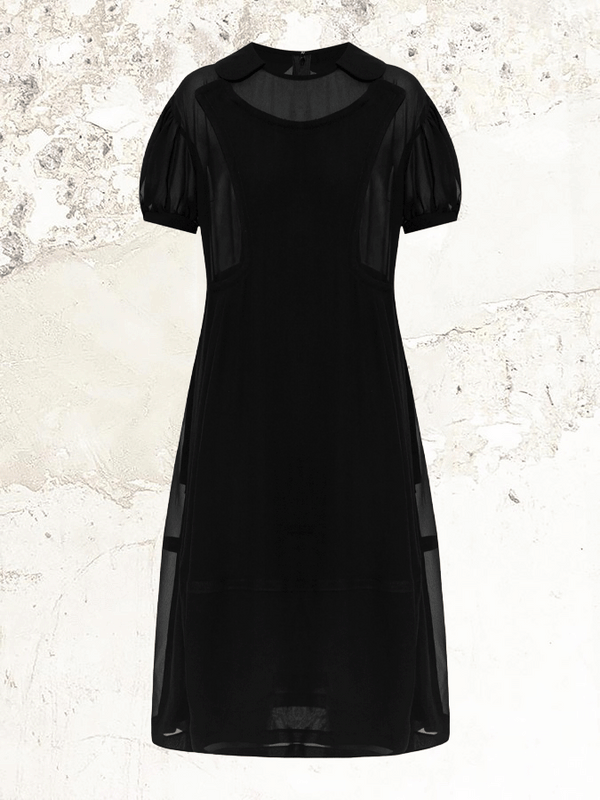 Comme Des Garçons semi-sheer midi dress