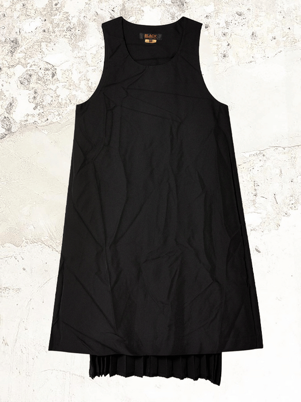 Schwarzes Comme Des Garçons Kleid mit Faltendetails